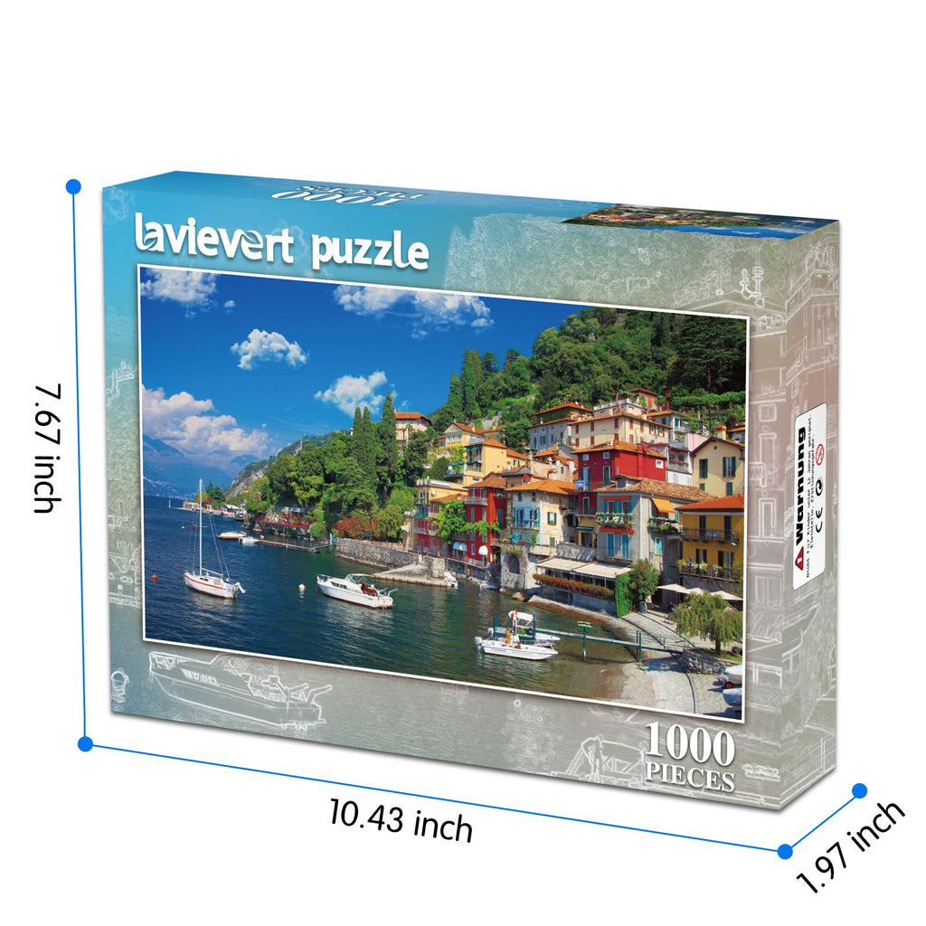 Lavievert 1000 Piece Jigsaw Puzzle - Lake Como, Italy