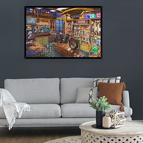 Lavievert 1000-Piece Jigsaw Puzzle – Garage Theme for Adults & Families