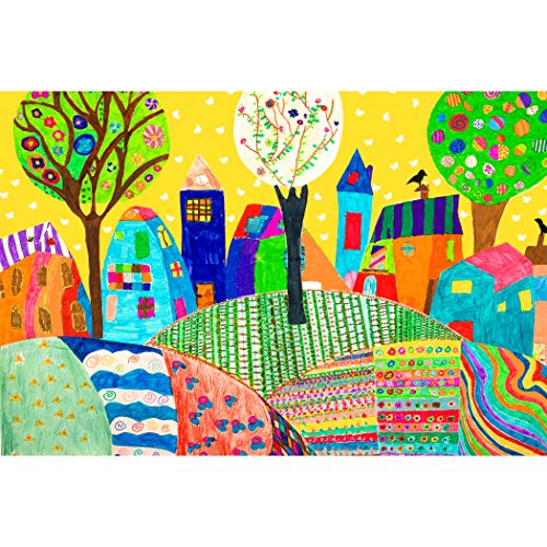 Lavievert 500-Piece Jigsaw Puzzle for Adults – Drawing Fun Design