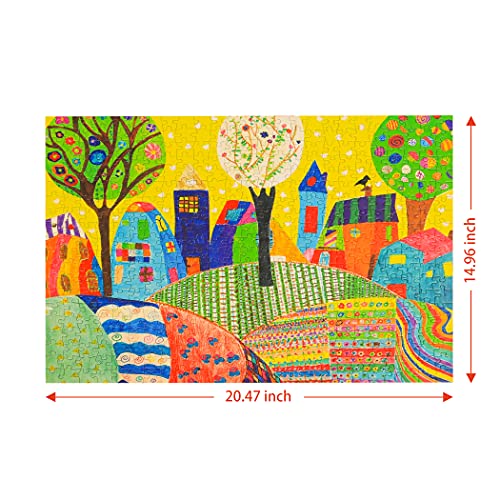 Lavievert 500-Piece Jigsaw Puzzle for Adults – Drawing Fun Design