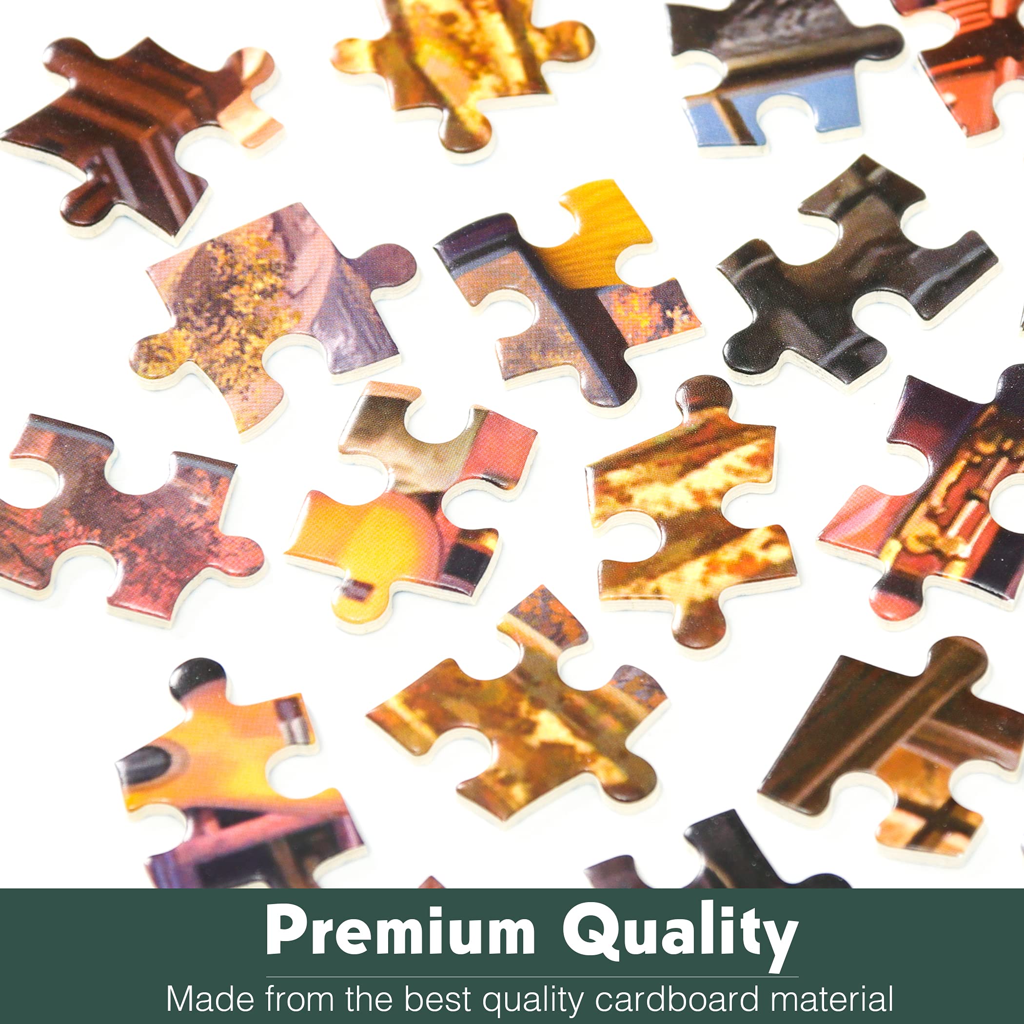 Lavievert 500 Piece Jigsaw Puzzle for Adults – Unique Cut with Alphabet Back Zones