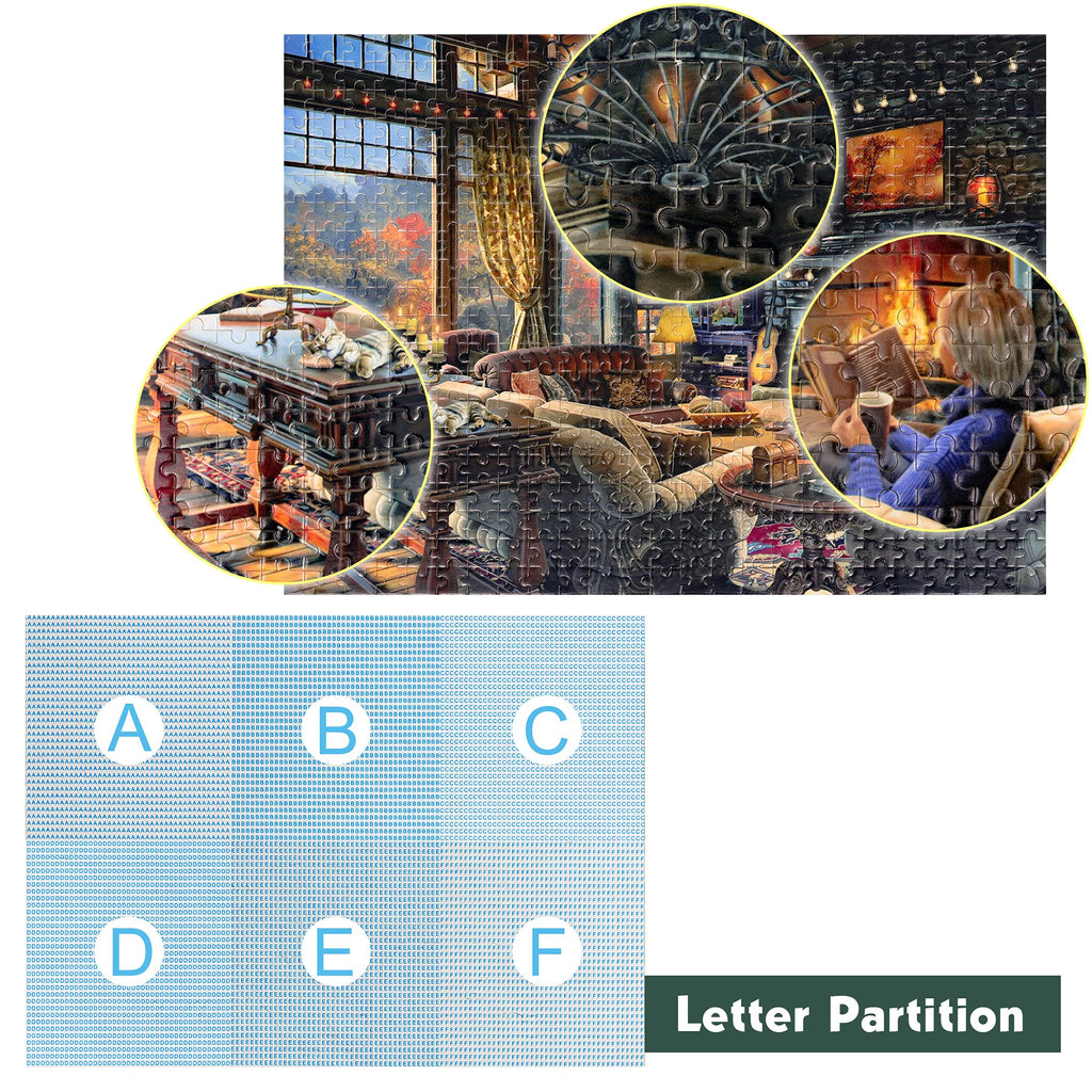 Lavievert 500 Piece Jigsaw Puzzle for Adults – Unique Cut with Alphabet Back Zones