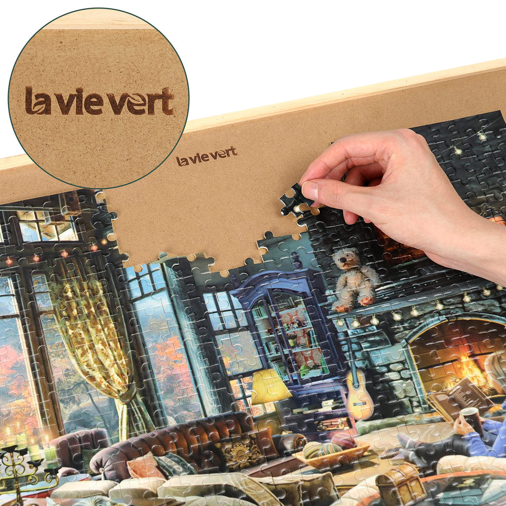 Lavievert 500 Piece Jigsaw Puzzle for Adults – Unique Cut with Alphabet Back Zones