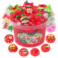LAWOHO 300ml Apple Clear Slime Kit with Clay and 10 Add-Ins – Non-Stick DIY Slime for Kids Party Favors