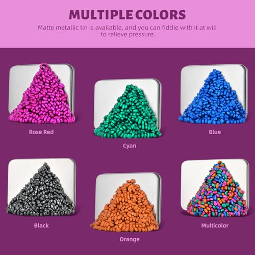 LCVUUK Ferrite Rocks - Over 600 Weak Magnetic Smooth Pebbles Desk Toy for Adults