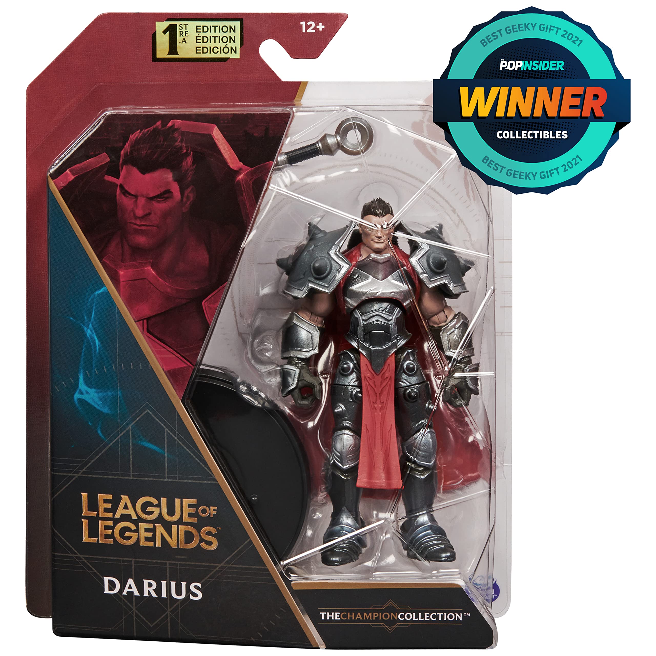 League of Legends Darius 4-Inch Collectible Figure with Axe Accessory – The Champion Collection