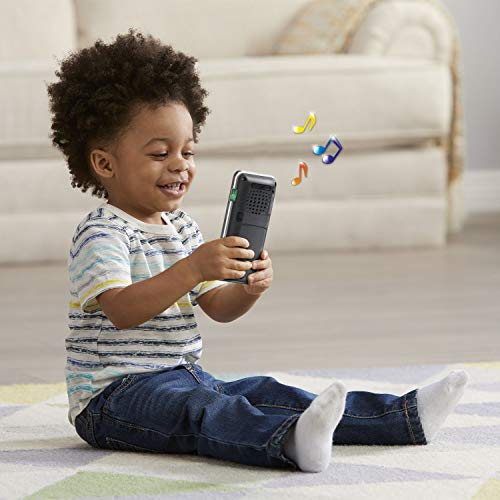 LeapFrog Chat and Count Emoji Phone - Black Toddler Toy with Numbers, Videos, and Pretend Calls