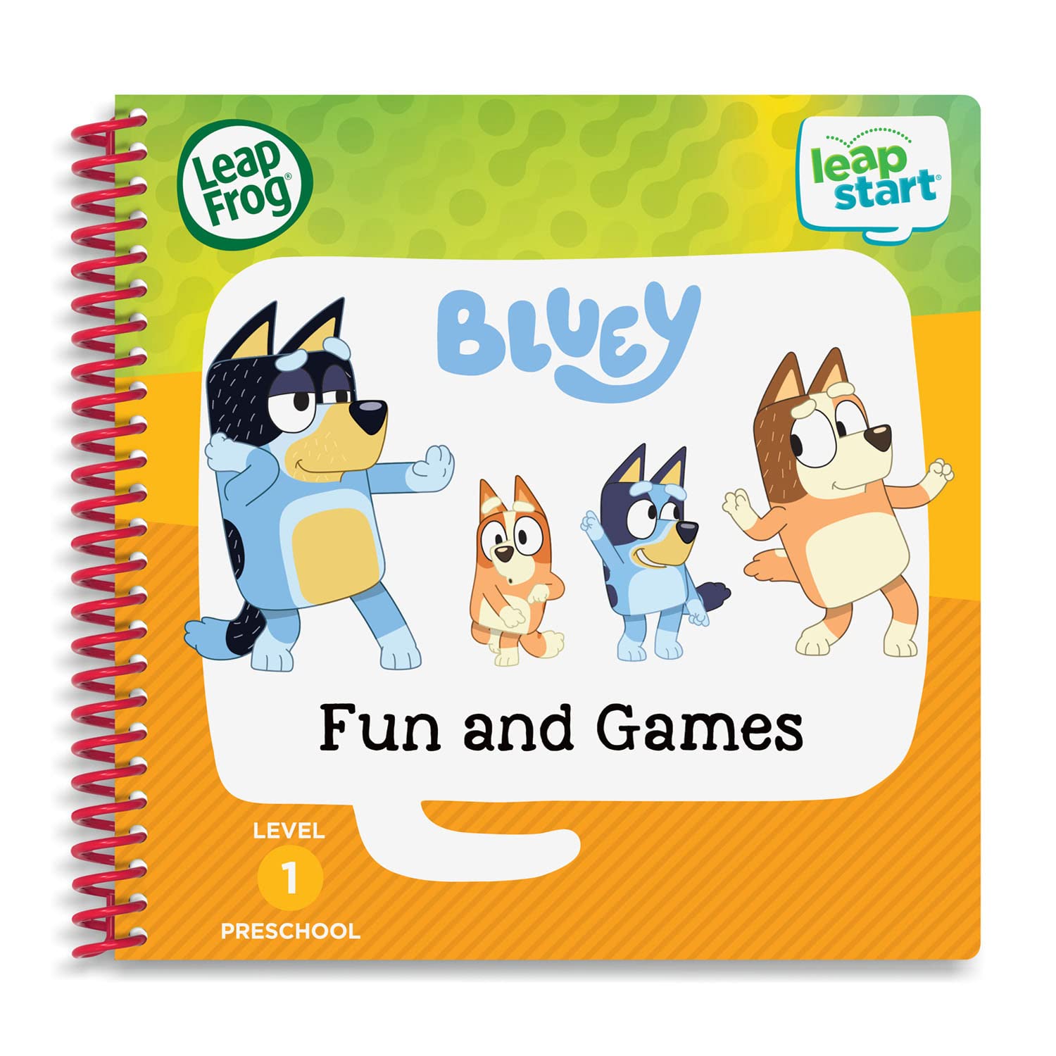 LeapFrog LeapStart Bluey Fun and Games Interactive Activity Book for Ages 2-5