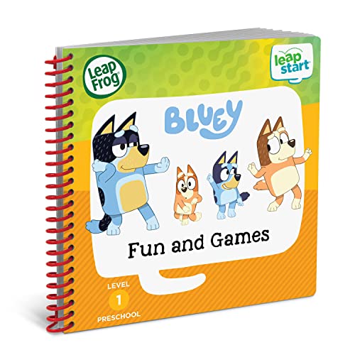 LeapFrog LeapStart Bluey Fun and Games Interactive Activity Book for Ages 2-5