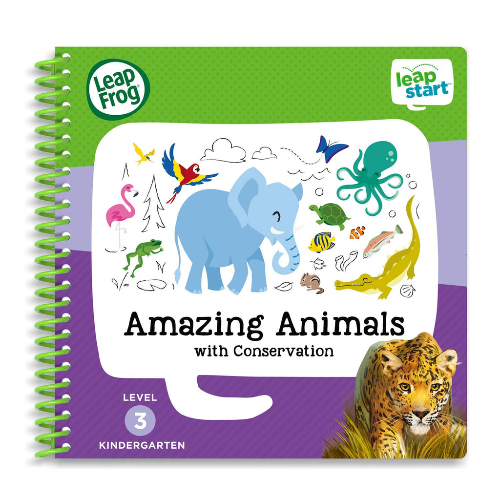 LeapFrog LeapStart Kindergarten Activity Book: Amazing Animals and Conservation – Interactive Life Science & Conservation Skills