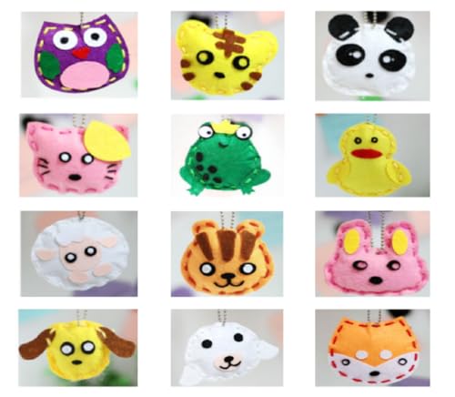 Learn to Sew DIY Craft Kits for Kids - 12 Animal Sewing Projects by Adam Victor (Ages 12+)