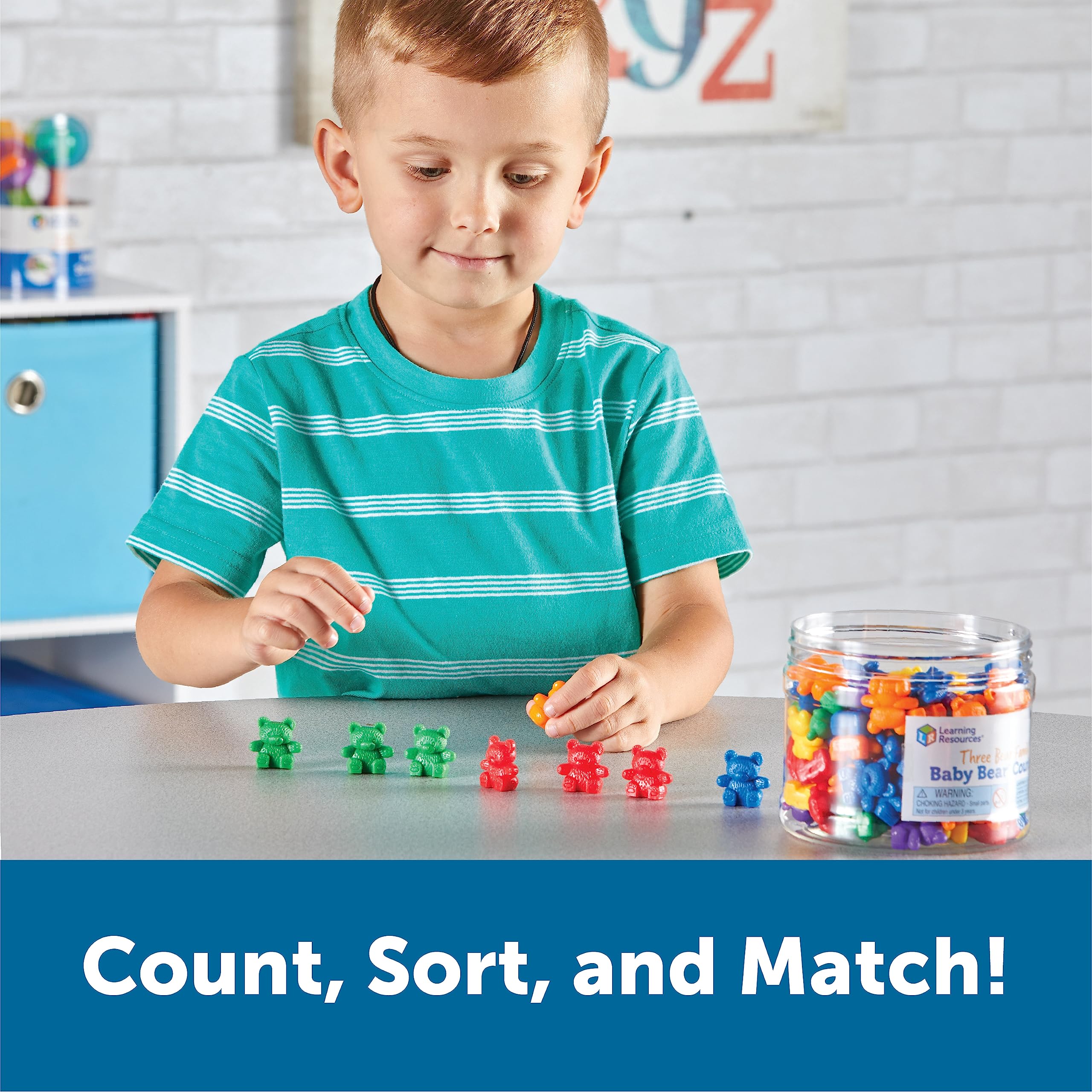 Learning Resources Baby Bear Counters – 102 Colorful Counting Bears for Toddlers & Preschoolers