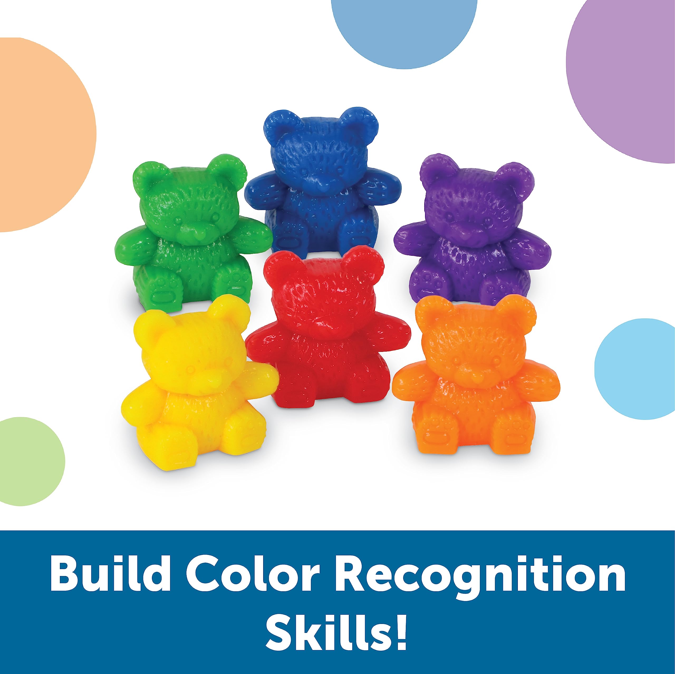 Learning Resources Baby Bear Counters – 102 Colorful Counting Bears for Toddlers & Preschoolers