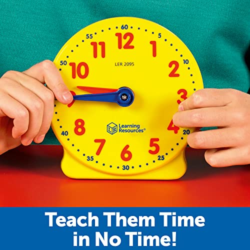 Learning Resources Big Time Student Clock: Analog Teaching Clock for Ages 5+