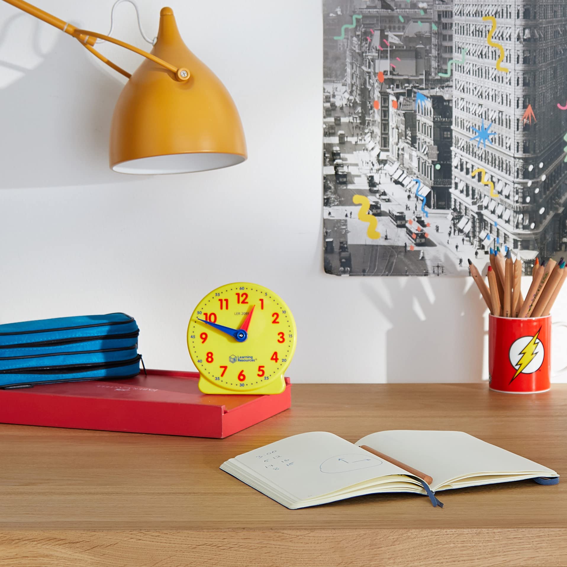 Learning Resources Big Time Student Clock: Analog Teaching Clock for Ages 5+