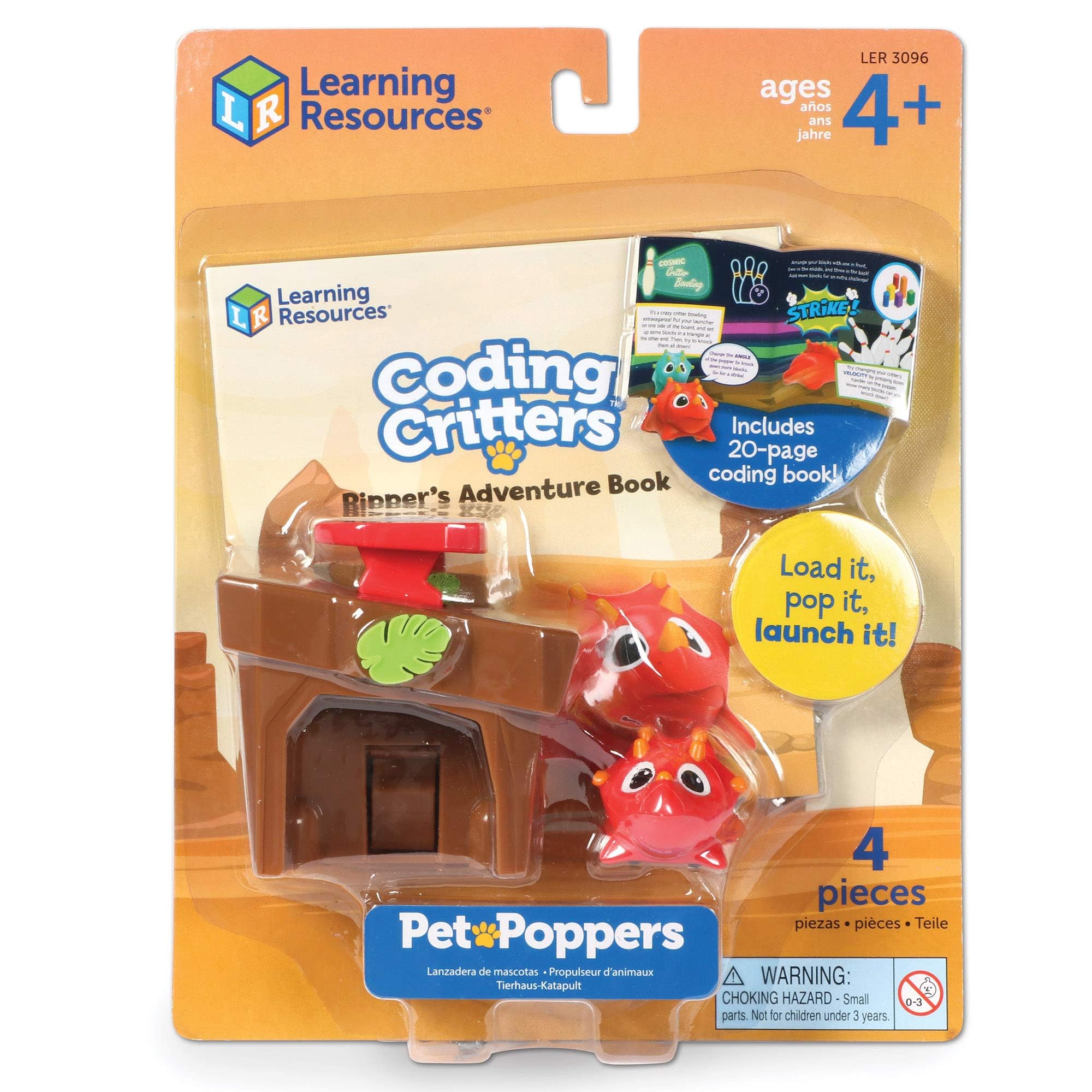Learning Resources Coding Critters Go Pets Ripper the Dino – STEM Toy for Kids Ages 4+