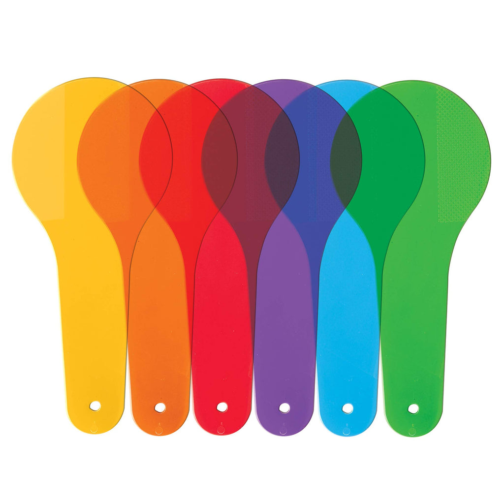 Learning Resources Color Paddles - 18 Translucent Paddles for Color Mixing & Preschool Science