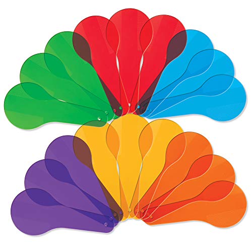 Learning Resources Color Paddles - 18 Translucent Paddles for Color Mixing & Preschool Science