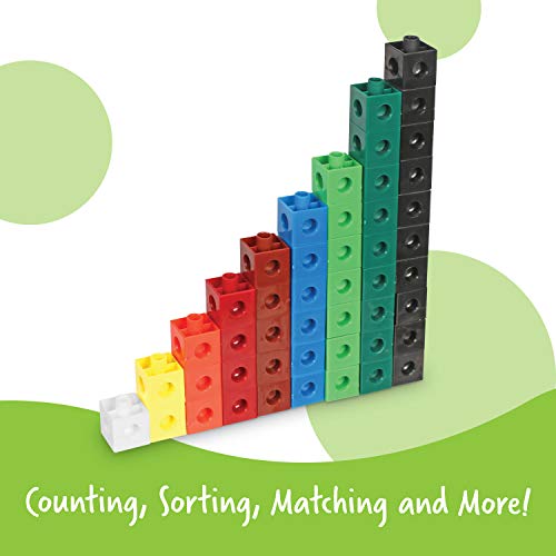 Learning Resources Snap Cubes 100-Piece Set - Math Counting Toy for Kids Ages 5+