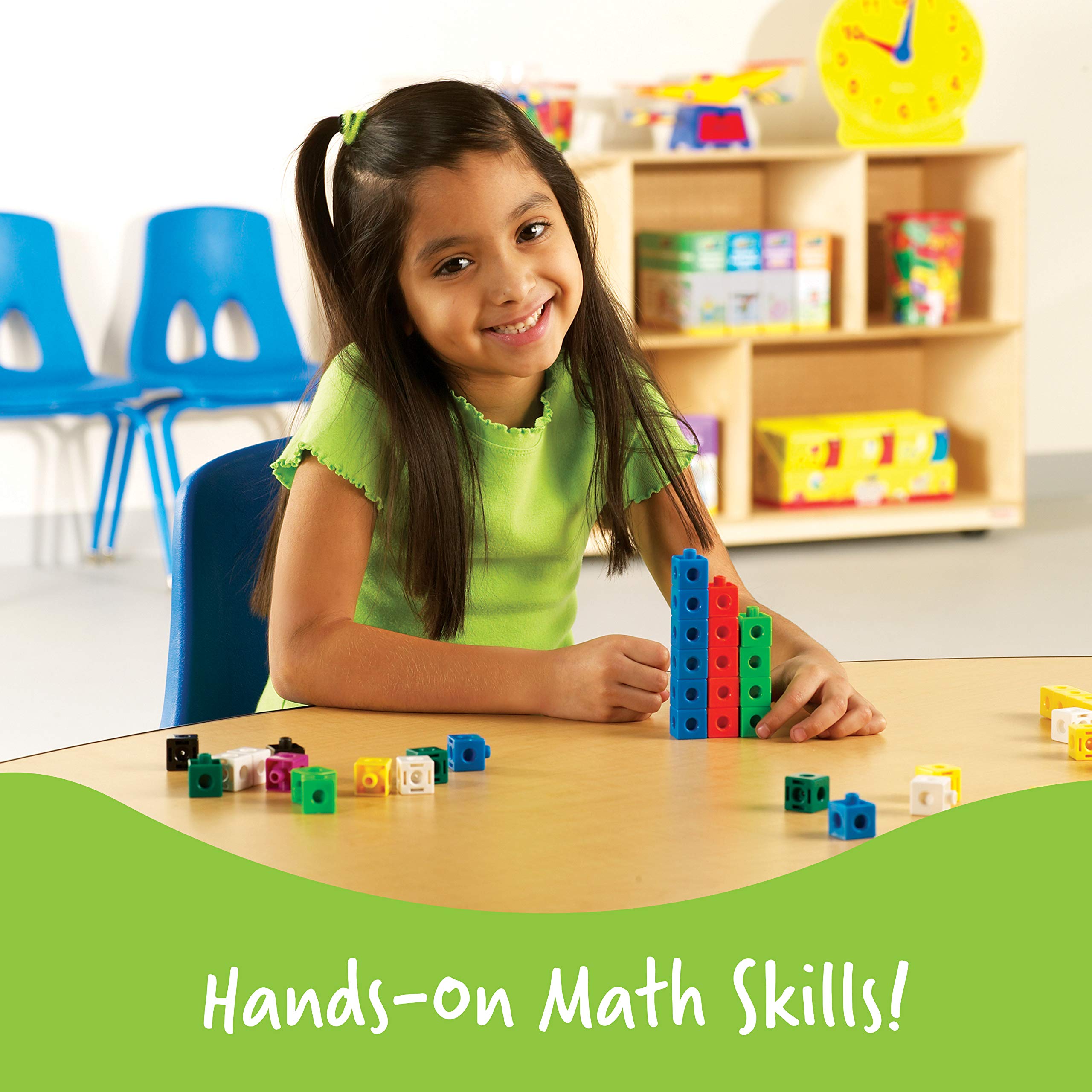 Learning Resources Snap Cubes 100-Piece Set - Math Counting Toy for Kids Ages 5+