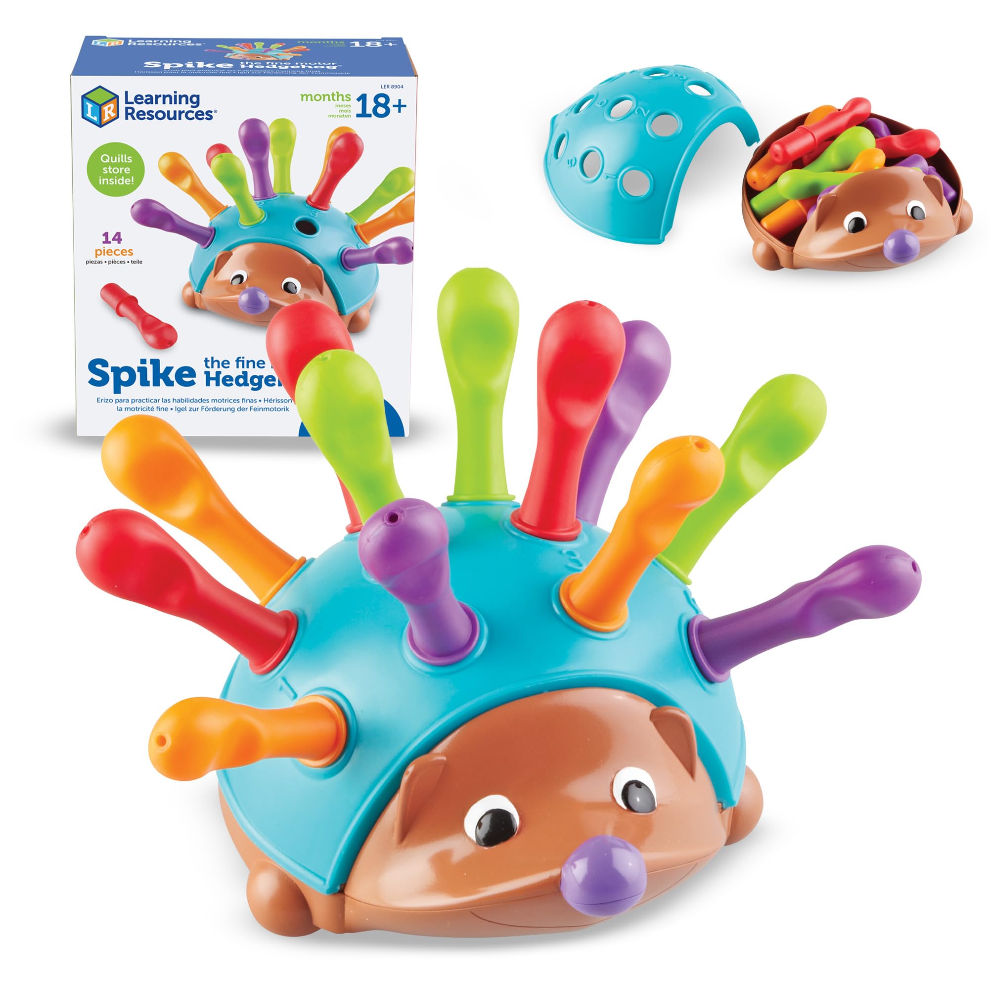 Learning Resources Spike the Fine Motor Hedgehog – Sorting, Stacking & Counting Toy for Toddlers