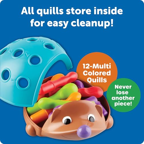Learning Resources Spike the Fine Motor Hedgehog – Sorting, Stacking & Counting Toy for Toddlers