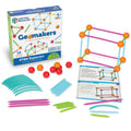 Learning Resources STEM Explorers Geomakers – 58-Piece Shape-Building Set for Kids Ages 5+