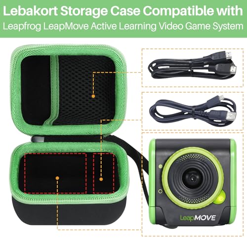 Lebakort Carrying Case for LeapFrog LeapMove – Protective Nylon EVA Storage with Mesh Pocket & Hand Strap