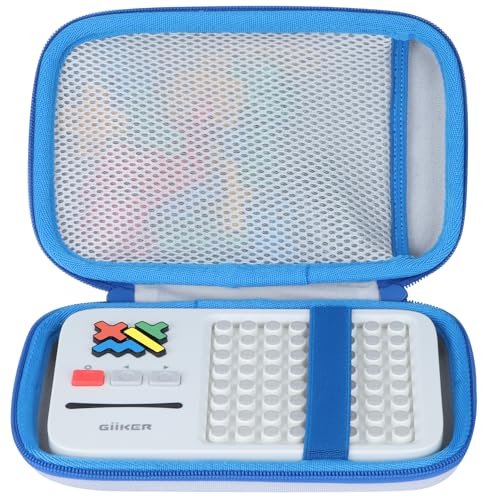 Lebakort Storage Case for GiiKER Super Blocks – Off White + Blue Protective Travel Case
