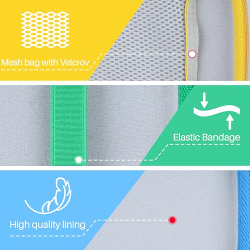 Lebakort Storage Case for GiiKER Super Blocks – Off White + Green, Nylon and EVA Protective Travel Case