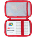 Lebakort Storage Case for GiiKER Super Blocks – Off White + Red Protective EVA Case