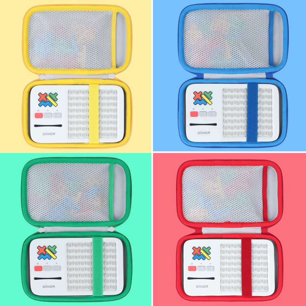 Lebakort Storage Case for GiiKER Super Blocks – Off White + Red Protective EVA Case