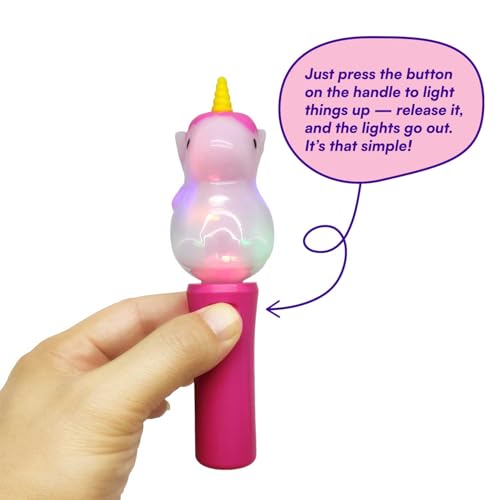 LED Light Up Spinner Wands 3-Pack – Safari Animal Glow Toys for Kids Party Favors