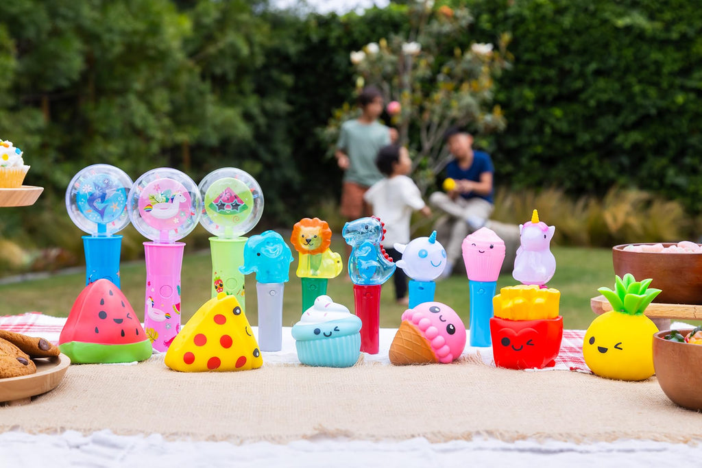 LED Light Up Spinner Wands 3-Pack – Safari Animal Glow Toys for Kids Party Favors