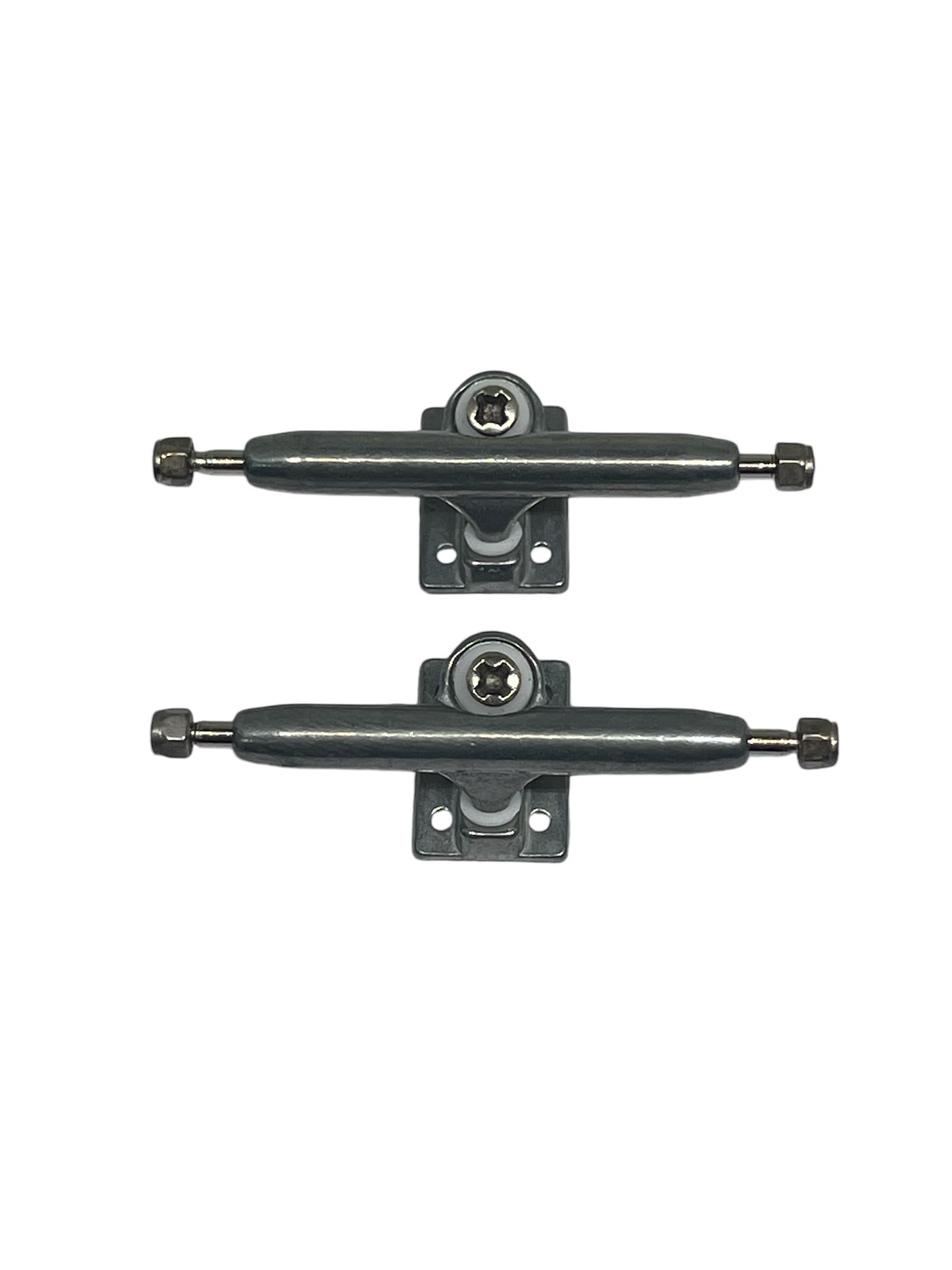 LEEFAI G4 Fingerboard Trucks 29mm Raw Metal – Inverted Kingpin with Hardware