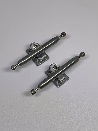 LEEFAI G4 Fingerboard Trucks 29mm Raw Metal – Inverted Kingpin with Hardware