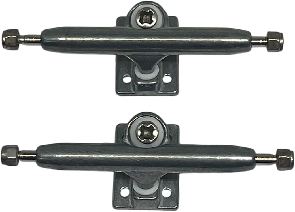 LEEFAI Pro G4 Fingerboard Trucks (36mm) – Raw Metal Inverted Kingpin with Hardware