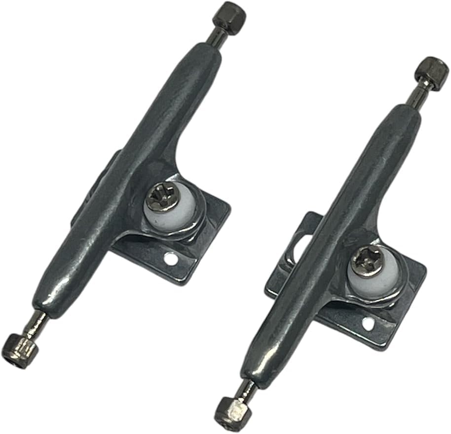 LEEFAI Pro G4 Fingerboard Trucks (36mm) – Raw Metal Inverted Kingpin with Hardware