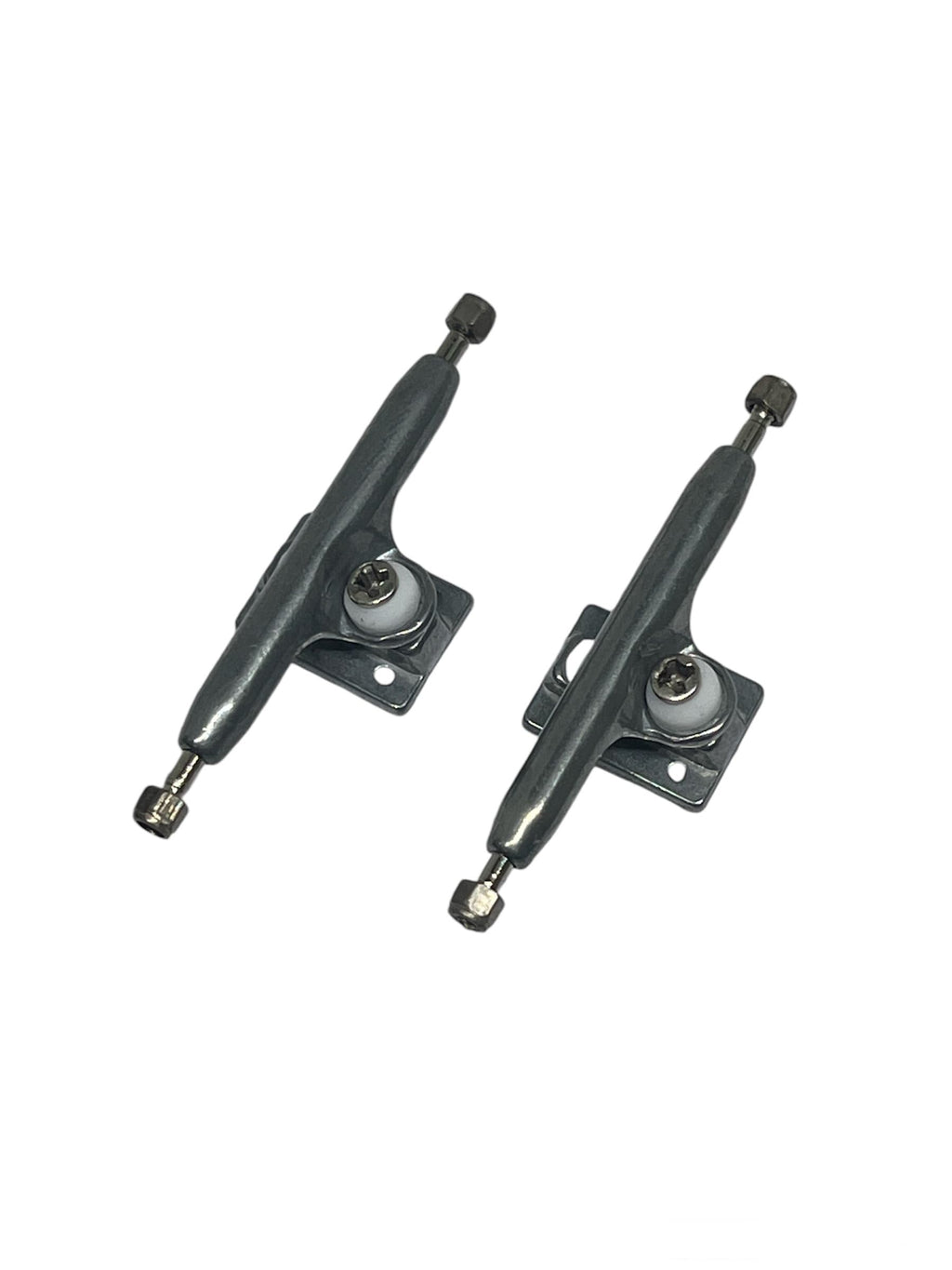LEEFAI Pro G4 Fingerboard Trucks (36mm) – Raw Metal Inverted Kingpin with Hardware