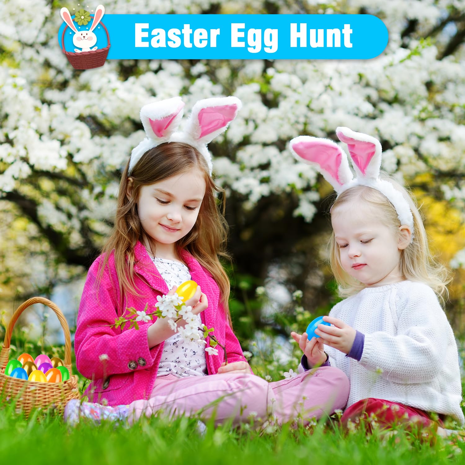 Leetous 72-Pack Plastic Easter Eggs, 2.36" Hinged Eggs for Egg Hunt, 66 Colorful + 6 Golden Eggs for Easter Basket Stuffers