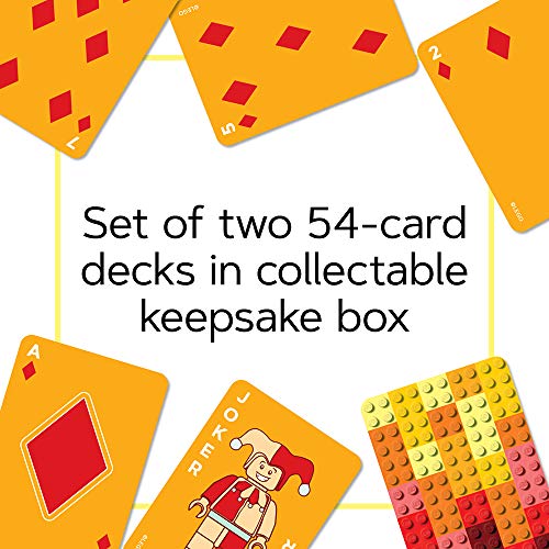 LEGO Brick Playing Cards – Two 54-Card Decks in Collectible Keepsake Box