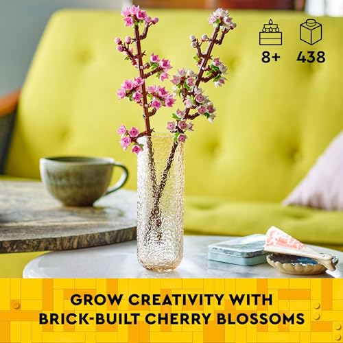 LEGO Cherry Blossoms 40725 – 430-Piece Buildable Spring Floral Decor for Kids & Adults