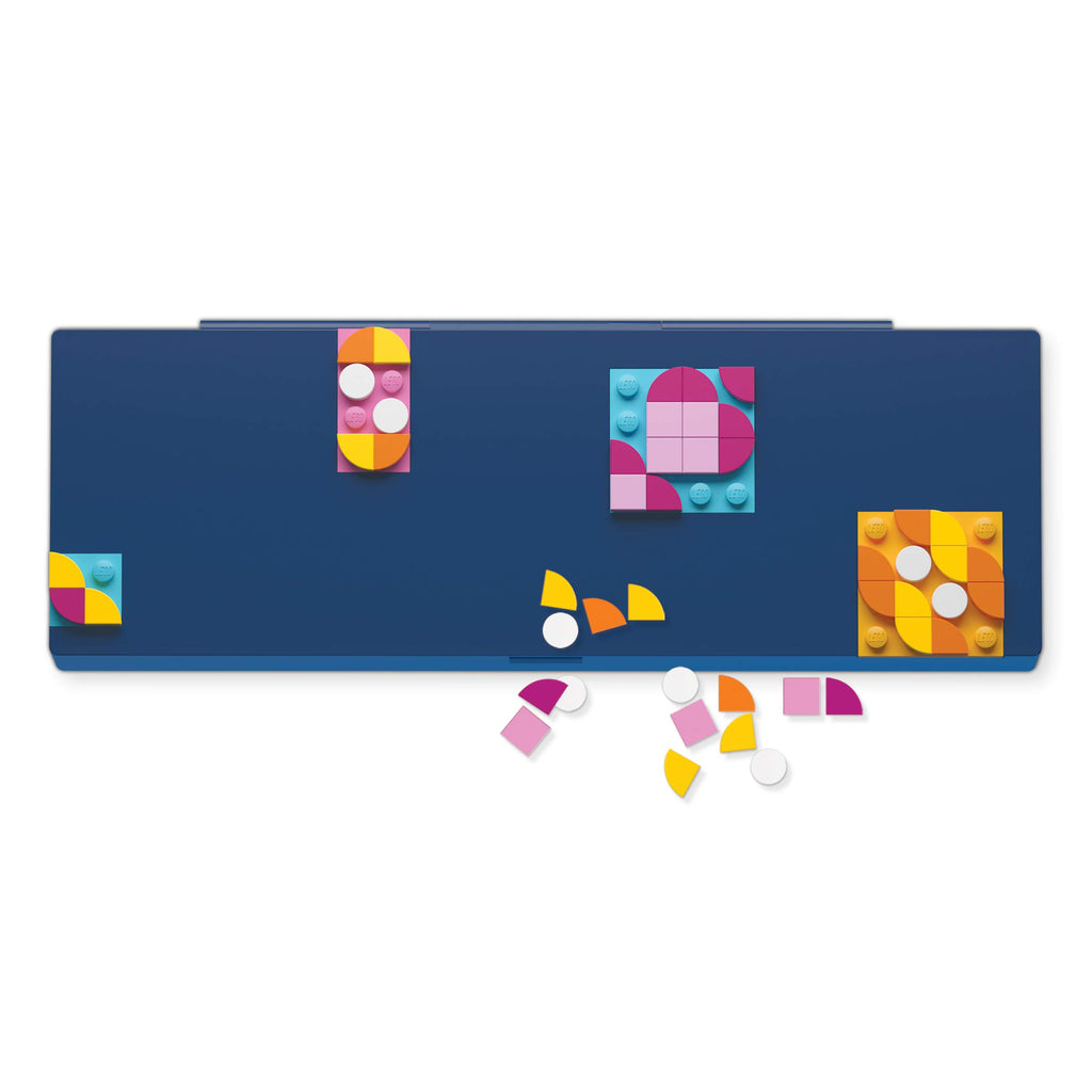 LEGO DOTS Pencil Box - DIY Craft Kit for Kids, Blue, 46 Tiles, Ages 6+