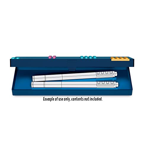 LEGO DOTS Pencil Box - DIY Craft Kit for Kids, Blue, 46 Tiles, Ages 6+