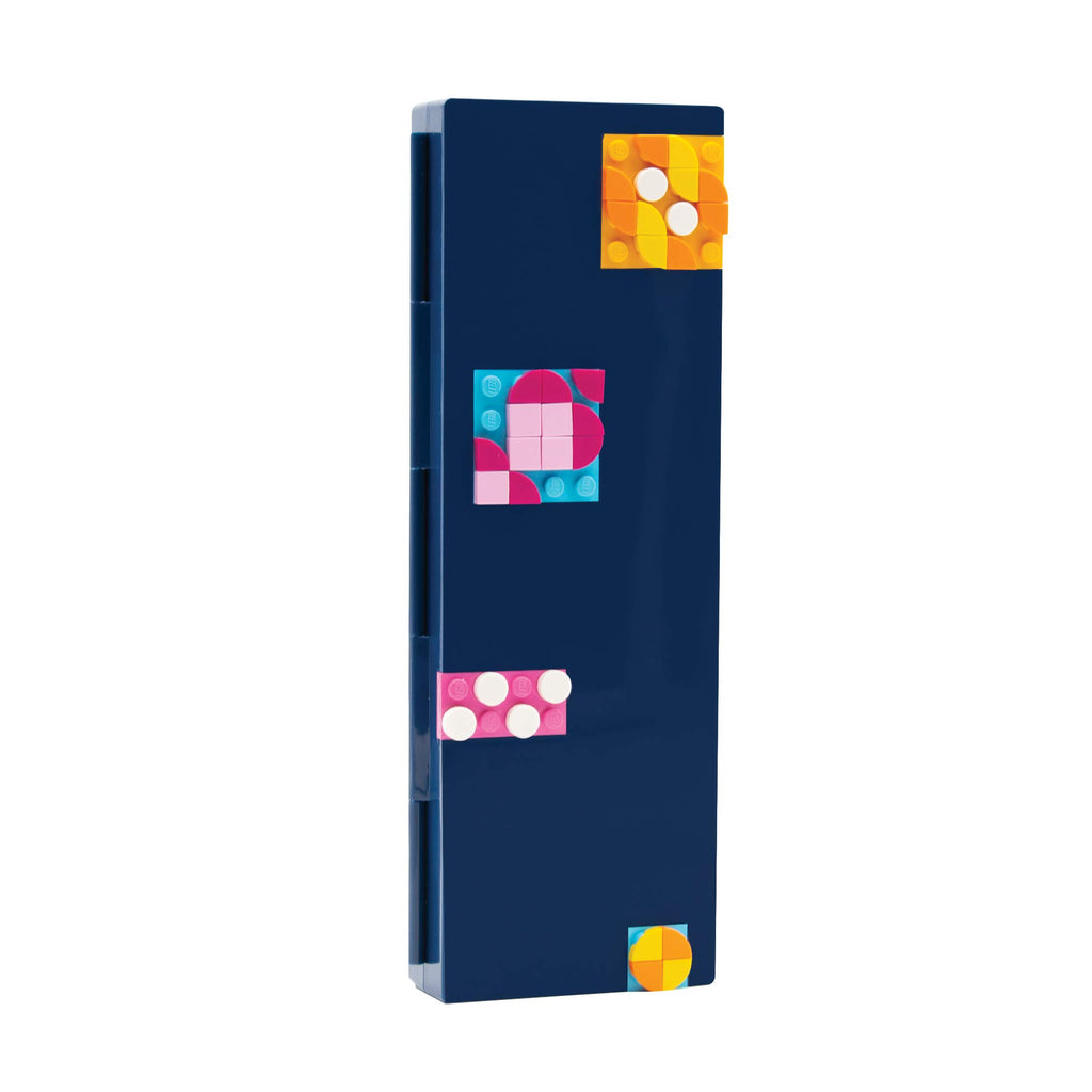 LEGO DOTS Pencil Box - DIY Craft Kit for Kids, Blue, 46 Tiles, Ages 6+