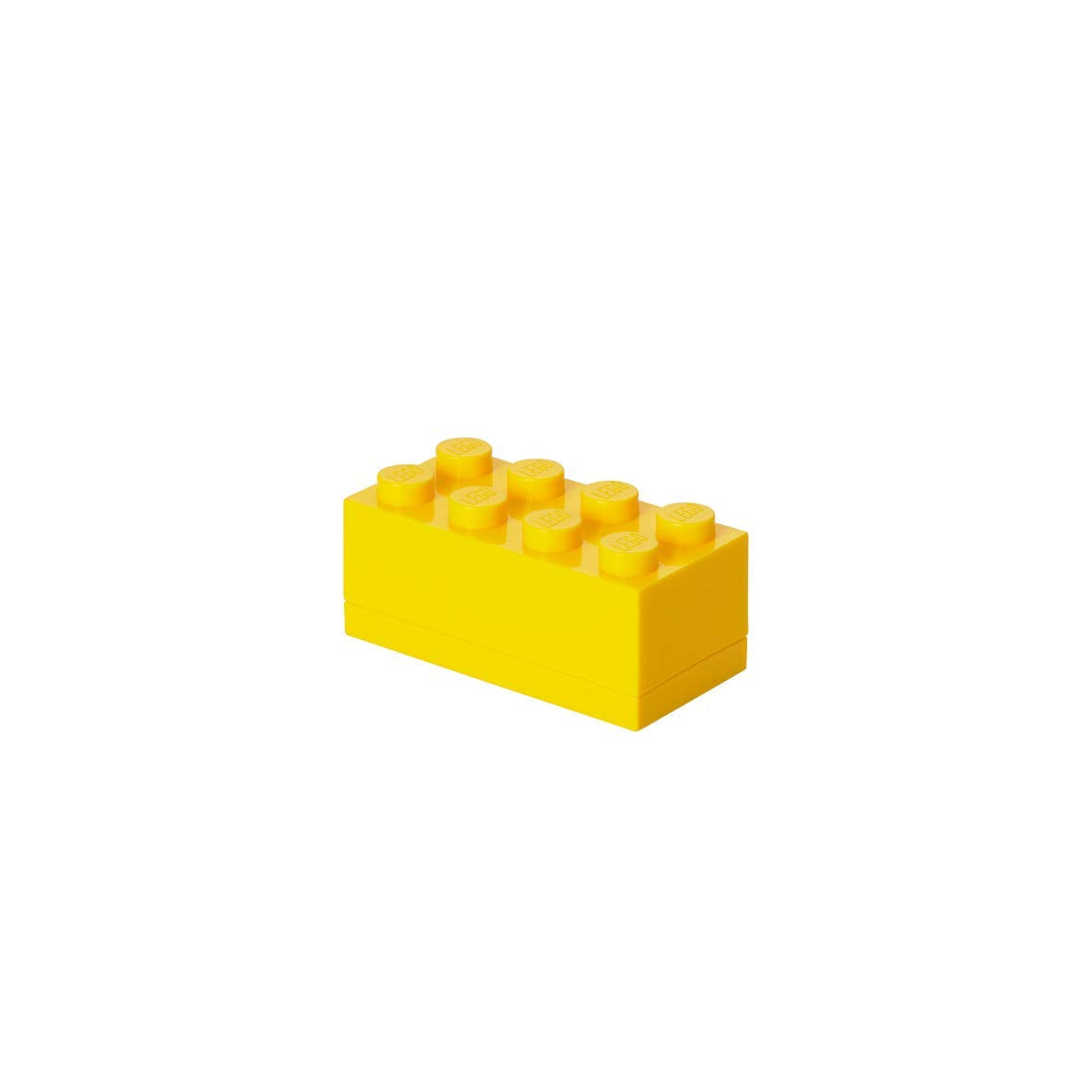 LEGO Mini Snack Box Brick 8 - Bright Yellow - 1.8 x 3.6 x 1.7 in - Food Safe Storage
