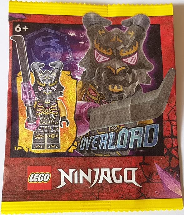 LEGO Ninjago Overlord Minifigure with Sword and Lightning – Authentic Collectible