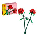 LEGO Roses (40460) – 2 Buildable Red Artificial Flowers with Adjustable Stems, 120 Pieces, Ages 8+