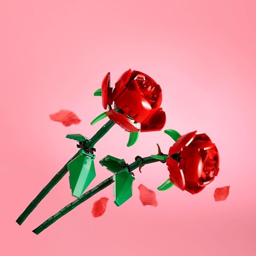 LEGO Roses 40460 Building Set – 2 Red Brick Flowers with Adjustable Stems