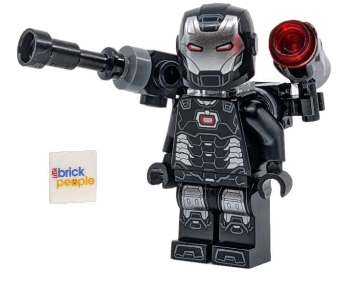 LEGO War Machine Minifigure – James Rhodes with Shoulder Cannon and Grey Cape